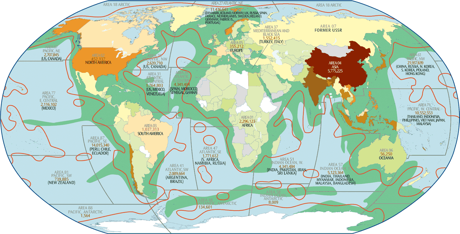 Fish Map Of The World Map Of Global Aquaculture And Fisheries - The Global Education Project