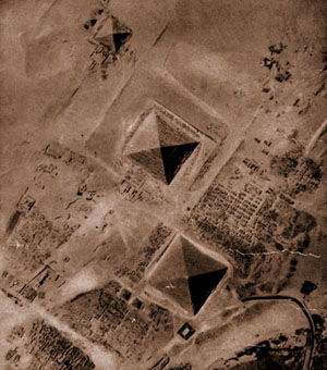 Aerial view of Giza