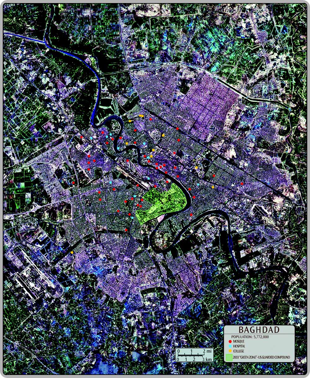 Aerial Photo / Map of Baghdad